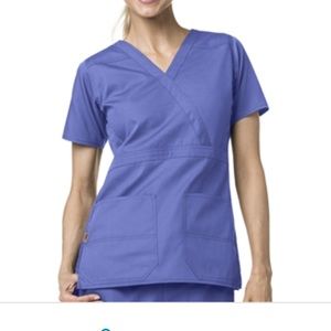 Carhartt mock wrap scrub top